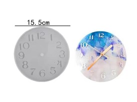 Molde silicona reloj pared 15cm